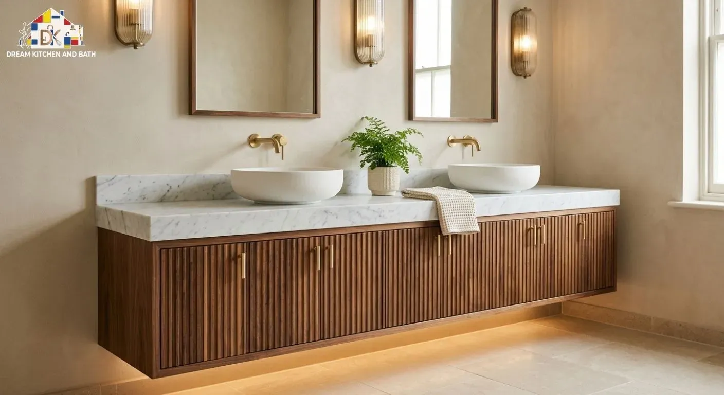 floating-walnut-vanity-fluted-doors-brushed-gold